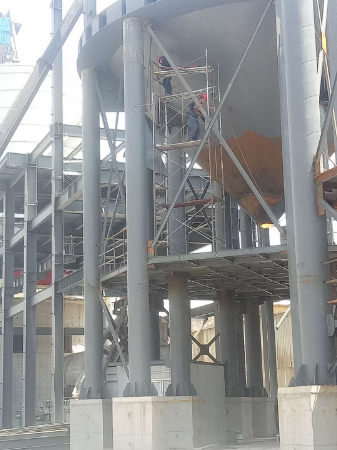 鋼渣微粉鍍鋅卷板倉